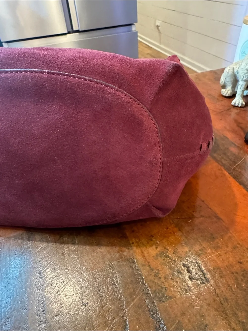 Tory Burch Merlot Suede Hobo Bag